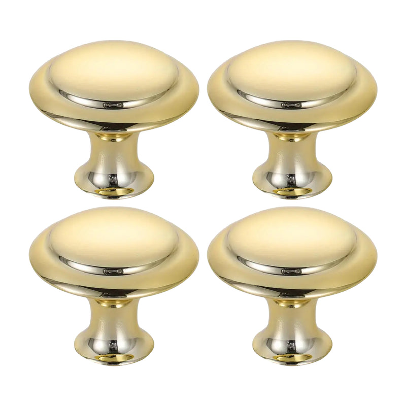 Round Cabinet Knobs – 1.06 Inch Gold/Black Drawer Pulls, Modern Matte –  Lumi Home Furnishings