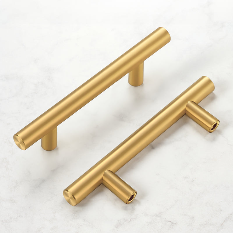 dresser handles modern Stainless Steel Cabinet Handle Pull – 5 Inch, Modern T-Bar Design, Bru – Lumi Home Furnishings