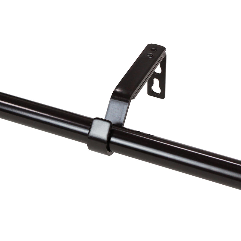 3/4" Drapery Single Curtain Rod Set with Star Finials_Oil-Rubbed Bronze