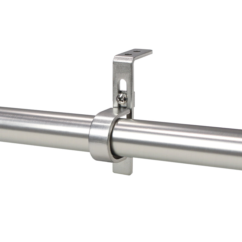 1" Ceiling/wall end bracket Matte Black/Brushed Nickel