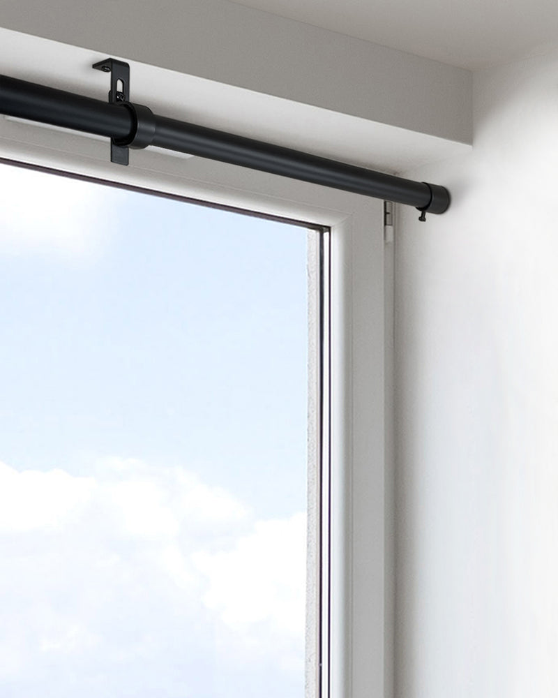 1" Ceiling/wall end bracket Matte Black/Brushed Nickel