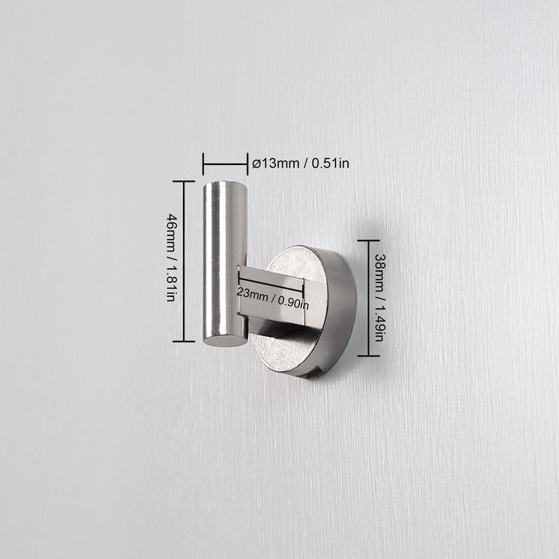 Modern Wall Single Hook Matte Black/Gold/Brushed Nickel