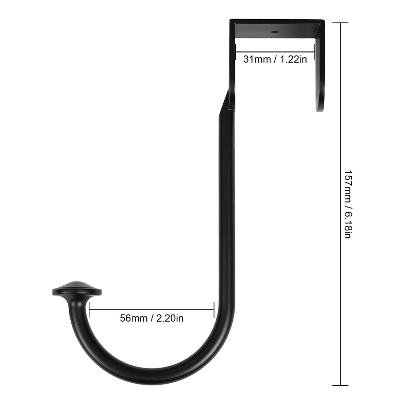Over the door Single Hook Brushed Nickel/Matte Black