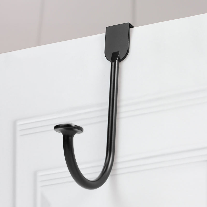 Over the door Single Hook Brushed Nickel/Matte Black