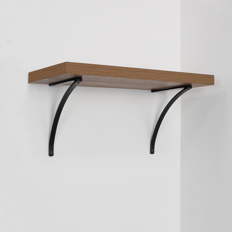 Shelf Brackets Matte Black/Brass