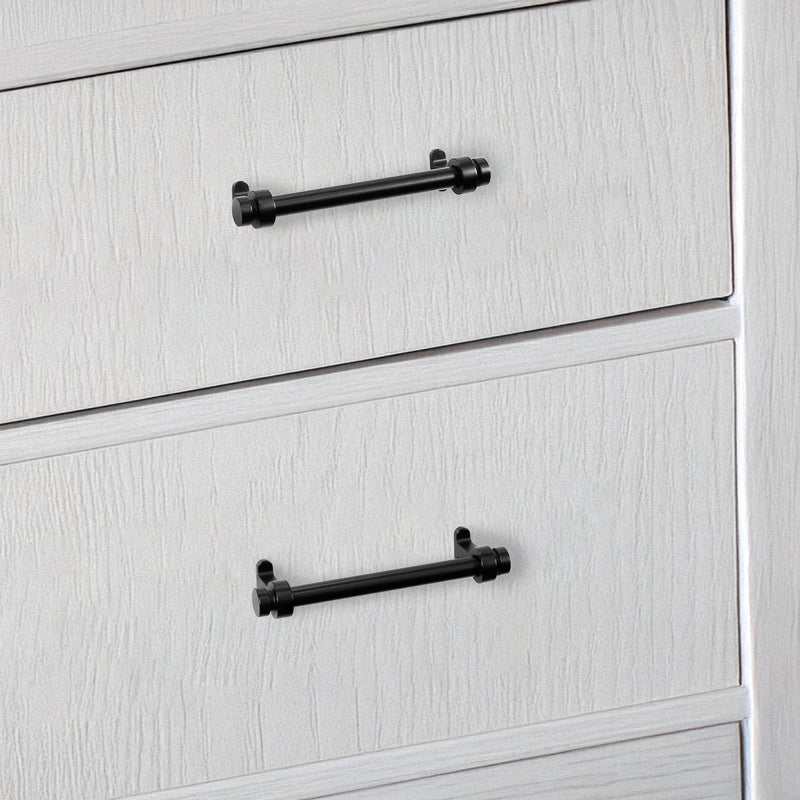 Drawer Pull Vintage 3" or 3.75" Antique Nickel/Matte Black