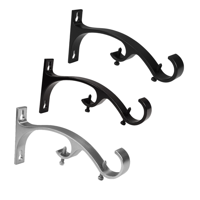 Double Drapery Rod Brackets