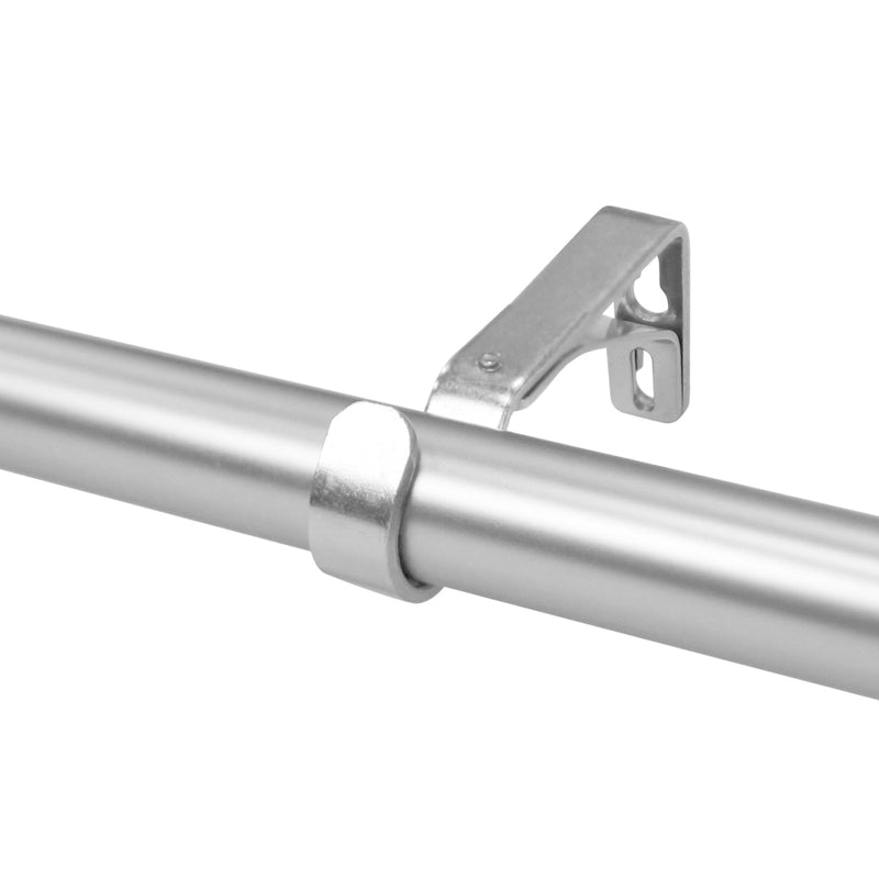 1" Drapery Single Curtain Rod Set with End Cap finials