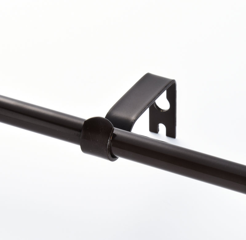 5/8" Drapery Single Curtain Rod Set with Decorative Urn Finials_Oil Rubbed Bronze