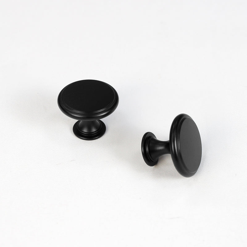 Cabinet Knob Classic Antique Nickel/Matte Black