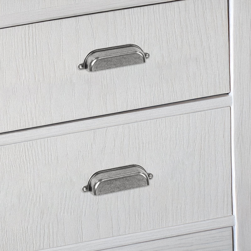 Drawer Pull Vintage Library 3" or 3.75" Antique Nickel/Matte Black
