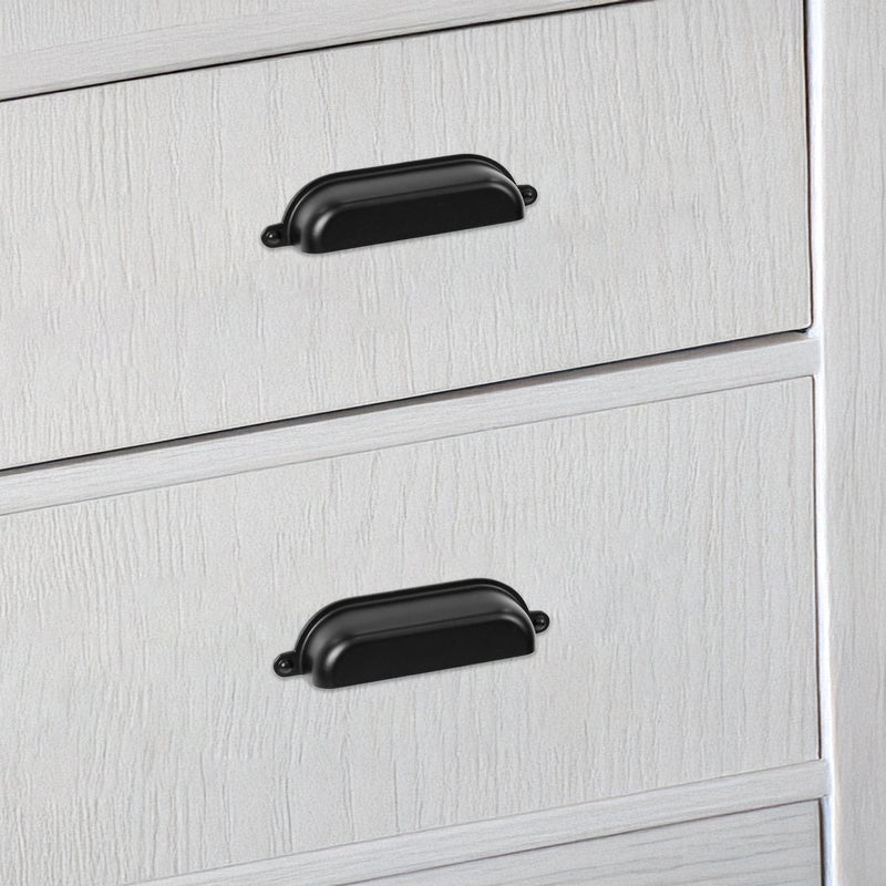 Drawer Pull Vintage Library 3" or 3.75" Antique Nickel/Matte Black