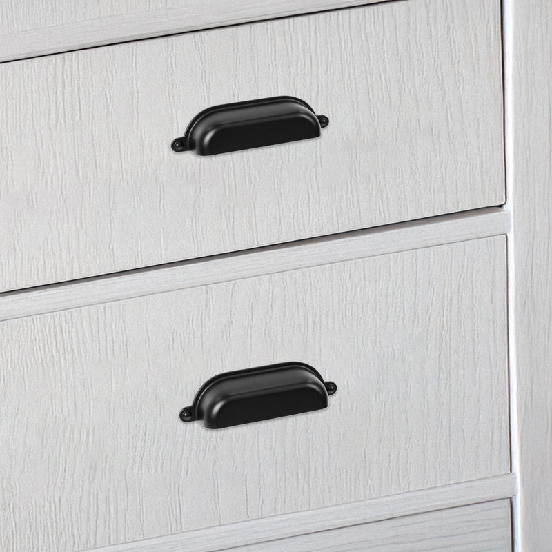 Drawer Pull Vintage Library 3" or 3.75" Antique Nickel/Matte Black