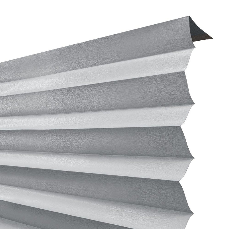 Cut-to-size Cordless Room-Darkening VINYL Temporary Pleated Shades_White_6 pks