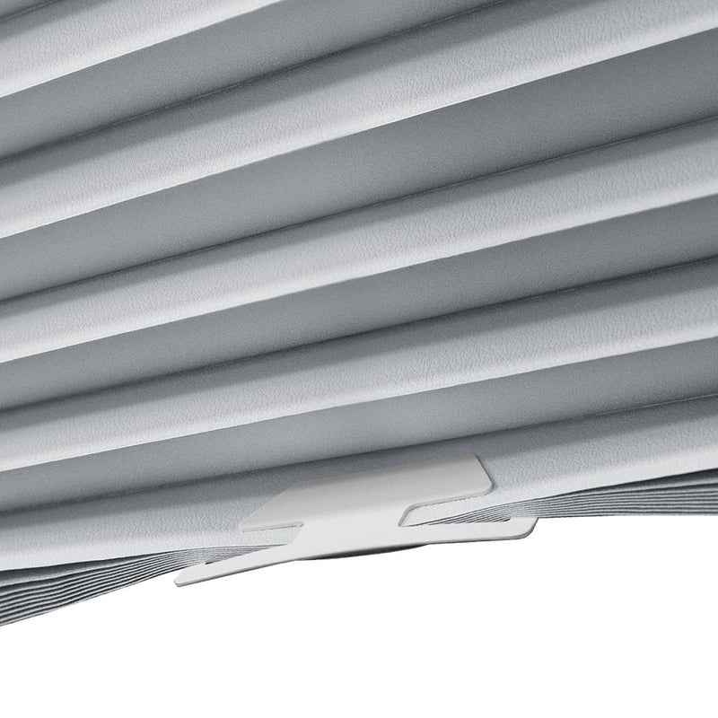 Cut-to-size Cordless Room-Darkening VINYL Temporary Pleated Shades_White_6 pks
