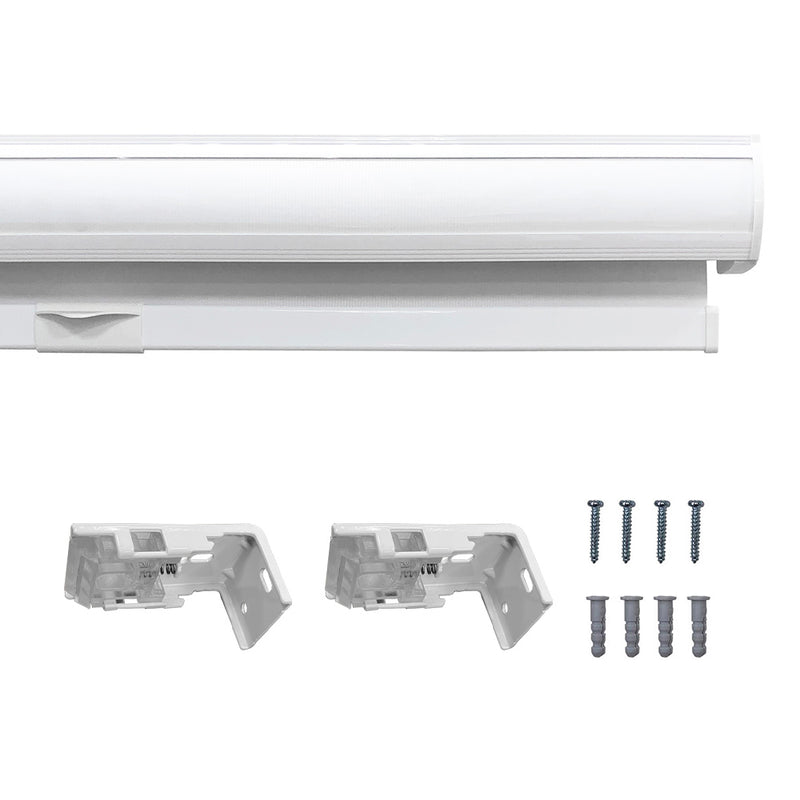 Cordless Light-Filtering Zebra Blinds_White