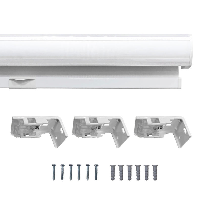 Cordless Light-Filtering Zebra Blinds_White