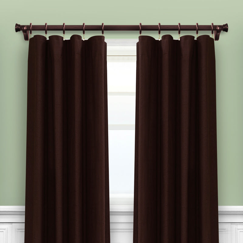 Wood End Cap Finials in White/Heritage Oak/Mahogany for 1-3/8 in. pole (2-Pack)