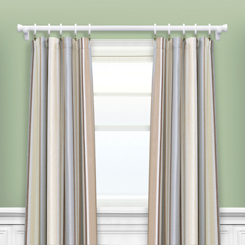 Wood End Cap Finials in White/Heritage Oak/Mahogany for 1-3/8 in. pole (2-Pack)