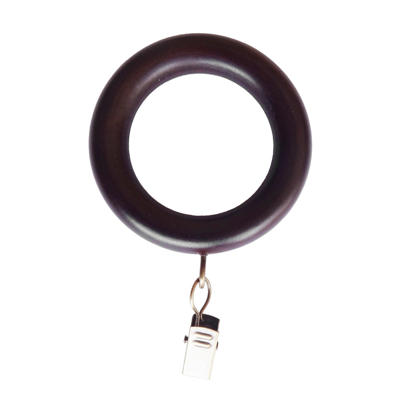 Wood Rings in White/Heritage Oak/Mahogany for 1-3/8 in. pole ( 7 PCS/Pack)