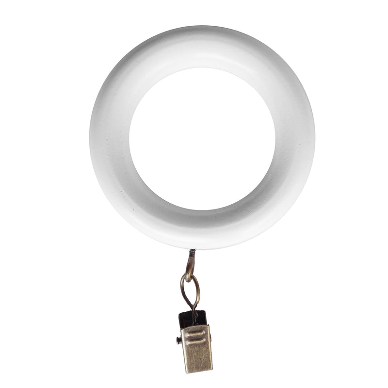 Wood Rings in White/Heritage Oak/Mahogany for 1-3/8 in. pole ( 7 PCS/Pack)