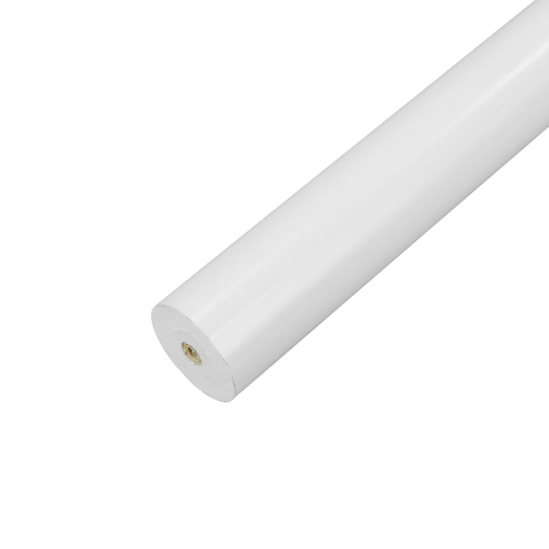 (4FT & 6FT & 8FT) 1-3/8 in. Wood Single Smooth Curtain Rod in White