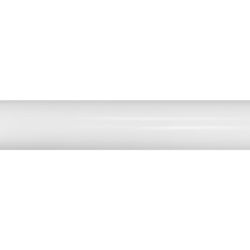 (4FT & 6FT & 8FT) 1-3/8 in. Wood Single Smooth Curtain Rod in White
