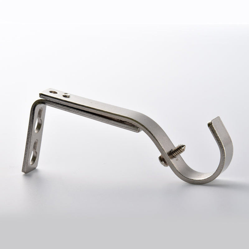 Adjustable Single Curtain Rod Brackets 1 in. (4-Piece)