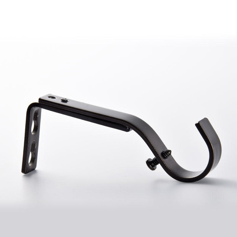 Adjustable Single Curtain Rod Brackets 1 in. (4-Piece)