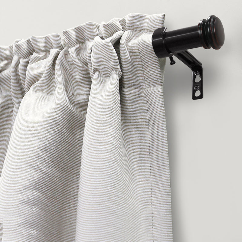 Adjustable Single Curtain Rod Brackets 1 in. (4-Piece)