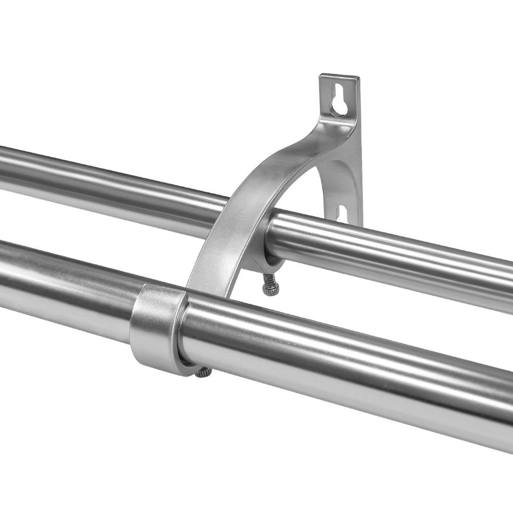 Conversion Double Curtain Rod Brackets 1 in. & 3/4 in. (2-PK ; 4-PK)