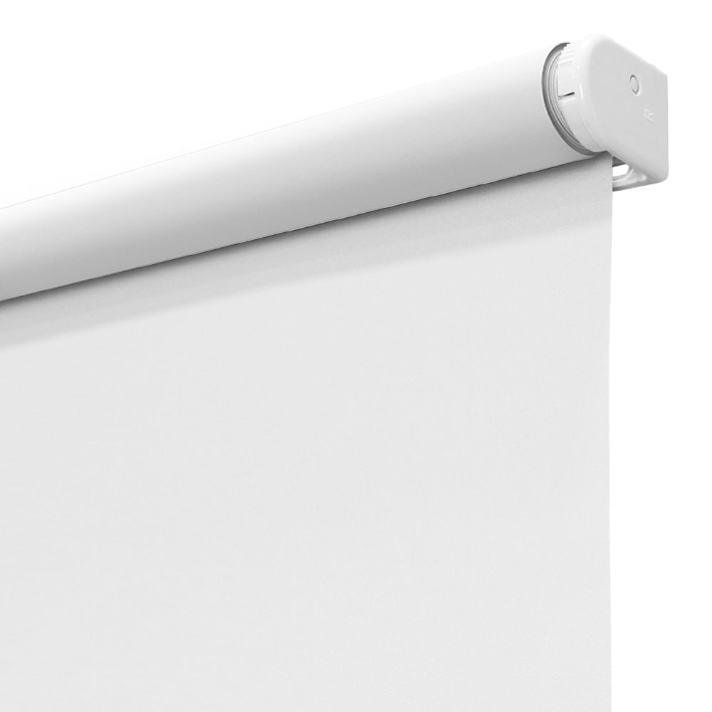 Cordless Cut-to-Size Slow Release Blackout Fabric Roller Shade_White