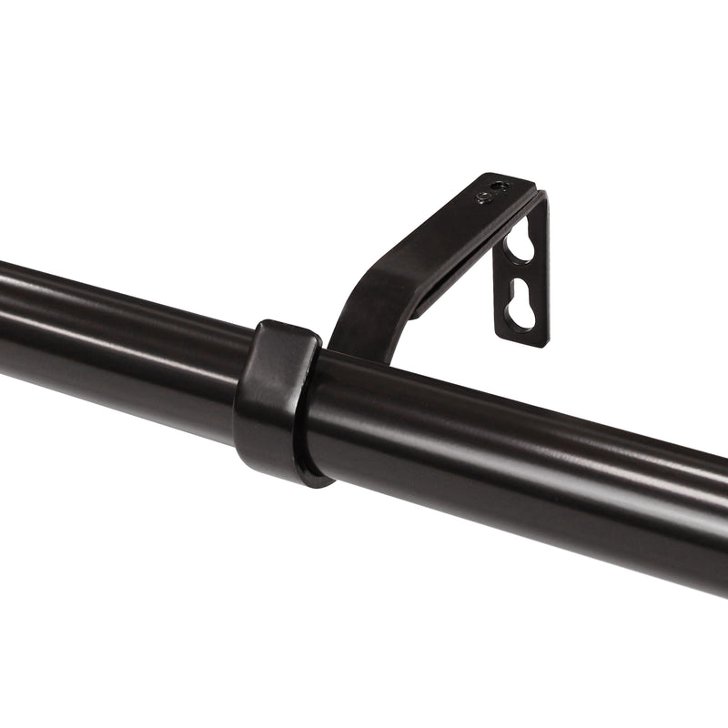 1" Drapery Single Curtain Rod Set with Ball finials_Oil Rubbed Bronze