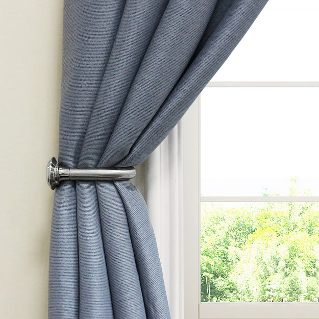 Set of 4 (5/8 in. dia.) Drapery Curtain Holdbacks Brushed Nickel/Oil Rubbed Bronze