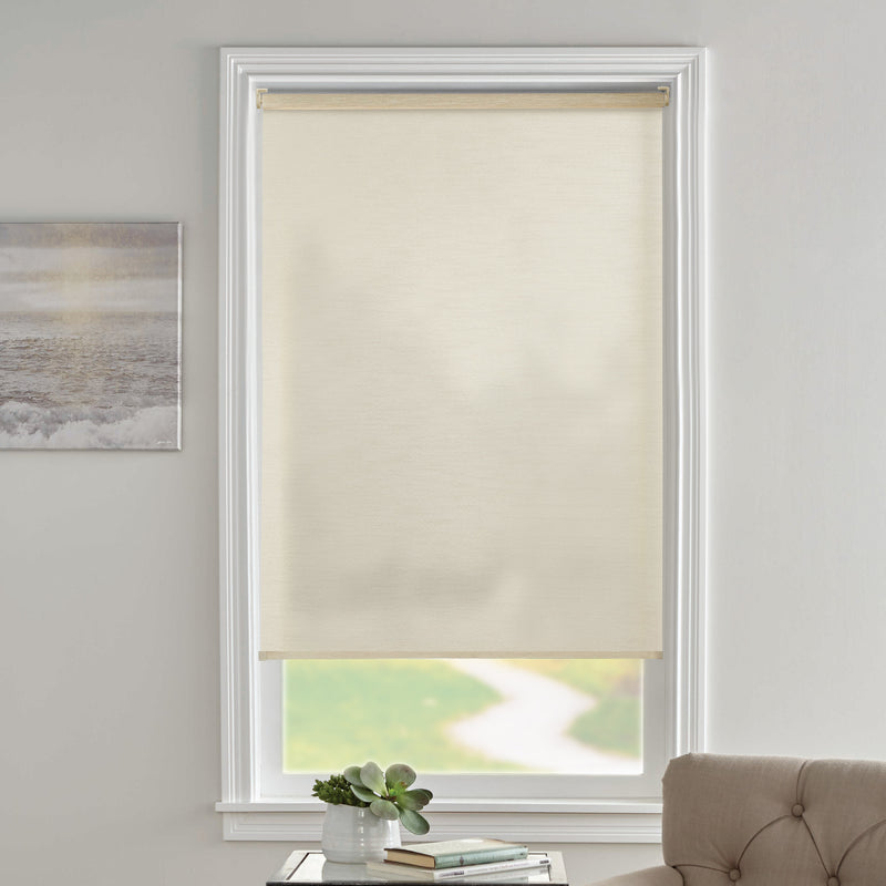 Cordless Cut-to-Size Slow Release Light Filtering Fabric Roller Shade_Linen