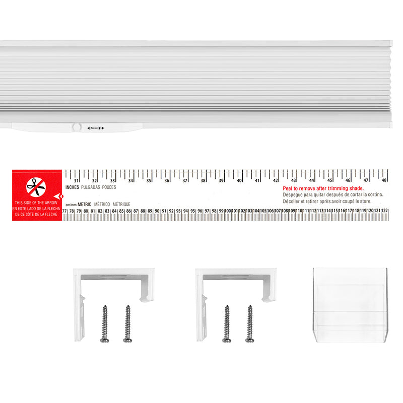 Cordless Cellular Shades Room-Darkening _White