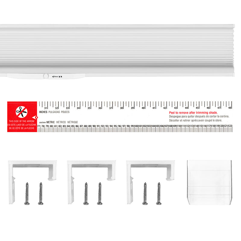 Cordless Cellular Shades Room-Darkening _White