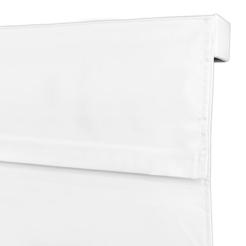 Cordless Blackout Roman Shade in White