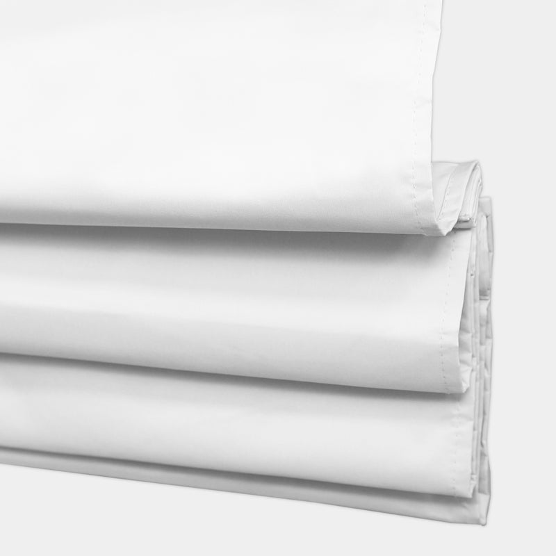 Cordless Blackout Roman Shade in White