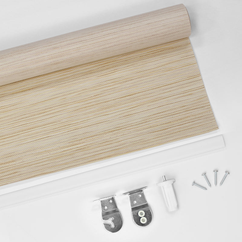 Cordless Light-Filtering Natural Roller Shades (4 colors)