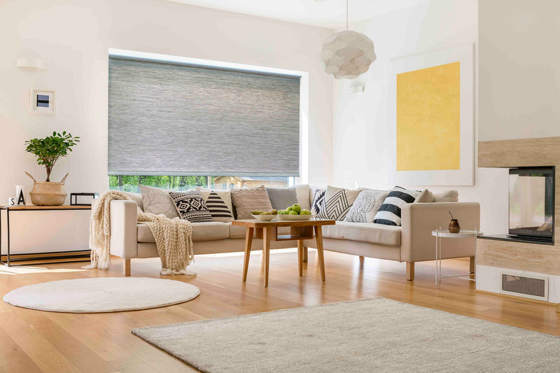 Cordless Light-Filtering Natural Roller Shades (4 colors)