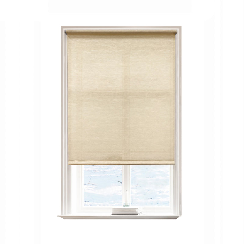 Cordless Light-Filtering Natural Roller Shades (4 colors)