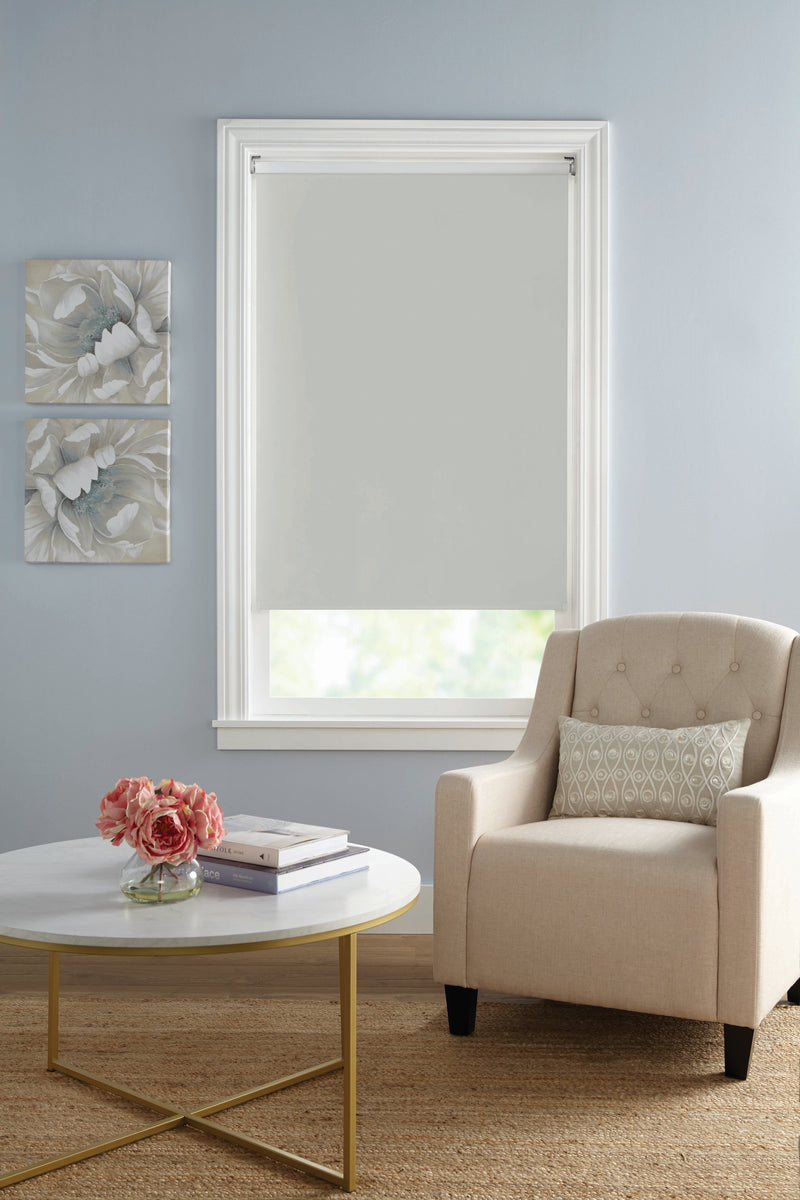 Cordless Cut-to-Size Slow Release Blackout Fabric Roller Shade_Taupe