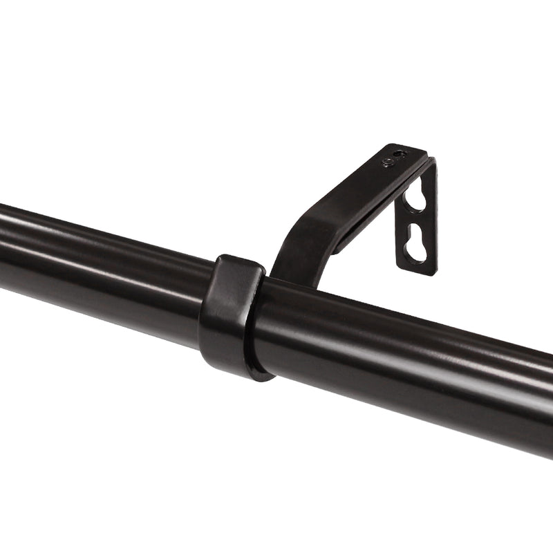 1" dia. Drapery Single Curtain Rod Set with Traditional Finials _Oil Rubbed Bronze