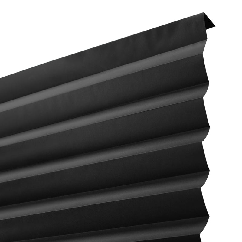 Cut-to-size Cordless Blackout PAPER Temporary Pleated Shades_Black_6 pks