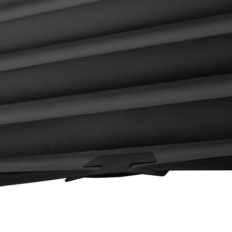 Cut-to-size Cordless Blackout PAPER Temporary Pleated Shades_Black_6 pks