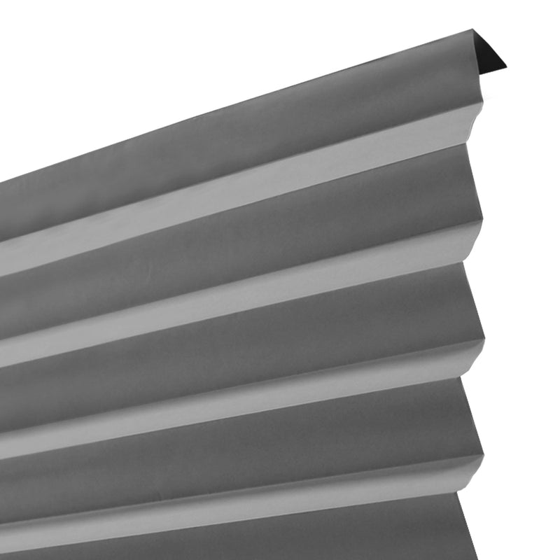 Cut-to-size Cordless Room Darkening PAPER Temporary Pleated Shades_Gray_6 pks
