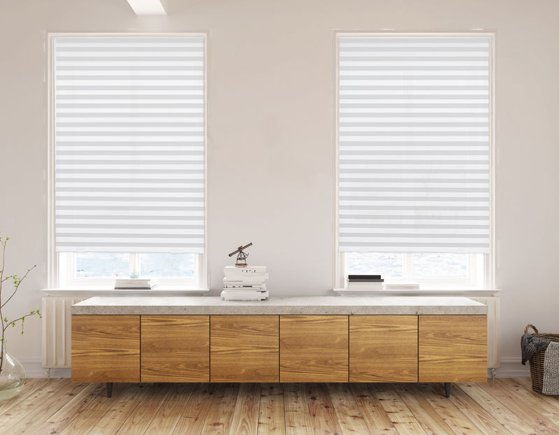 Cut-to-Size Cordless Light-Filtering PAPER Temporary Pleated Shades_White_6 pks